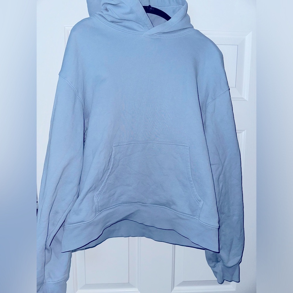 Light Blue Aritzia TNA Mega Cozy Hoodie
